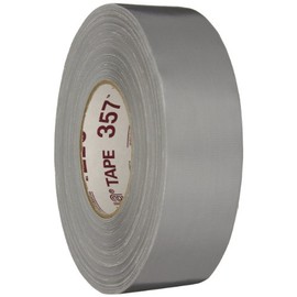 Nashua 357 Polyethylene Coated Cloth Premium Grade Duct Tape, 13 mil Thick, 55 m Length, 48 mm Width, Silver