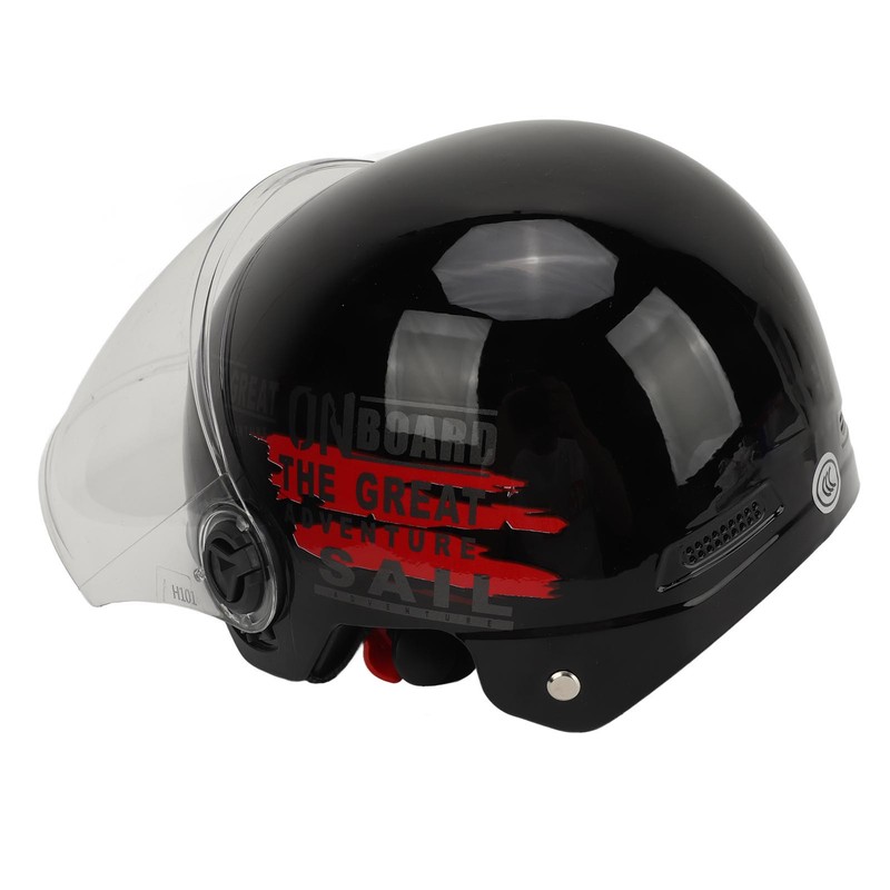 Motorcycle Helmet Stylish Adjustable Lightweight Rain Proof Rugged Electric Vehicle