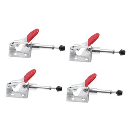 LALAFINA 4Pcs Toggle Clamp Durable Push Pull Clips for Quick Release Horizontal Application for Home Office and Workshop Use Simple Installation Reliable Fastening