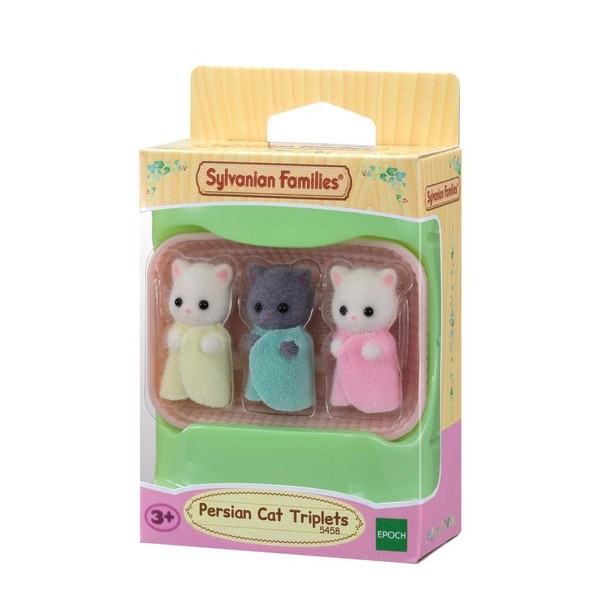 Sylvanian Families 5458 Persian Cat Triplets Dolls for Suitable for ages three years and above, Multi-colored