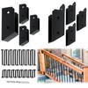 ITeVe.GD 30° Deck Railing Stair Brackets Connectors,Heavy Duty Steel 1.2
