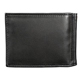 Rico St Louis Blues Embossed Black Leather Money Clip Wallet w/RFID Blocking
