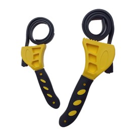 Eabdice 2 Pieces Universal Rubber Pipe Wrench, Part Band Wrench Set, Strap Wrench, Oil Filter Wrench Rubber, for Pipes, Oil Filter, Shower Heads, Jar Opener