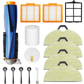 Vacuum Accessories For Shark AV2610WA RV2610WA Main Brush Hepa Filters Pre Filter Mop Pads Side Brush Base Pre-Motor Foam Kit (Accessories For Shark AV2610WA/AV2610WA)