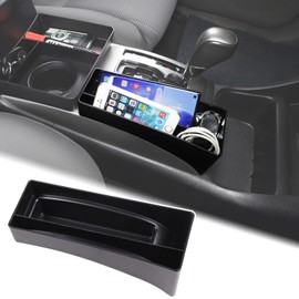 Aunginsy Center Console Side Gear Shift Storage Box Compatible with Toyota Tacoma 2006-2015 Gear Shifter Storage Box Central Control Organizer Tray Armrest Storage Box Save Space Interior Accessories