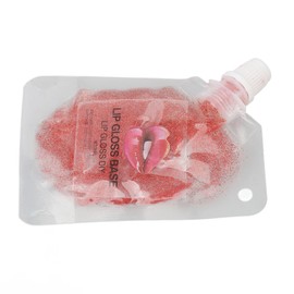 Clear Lip Gloss Base, Pearly Moisturizing 20ml Glitter Lip Gloss Base Red para Cosméticos