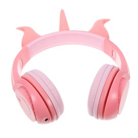 CAXUSD Folding Boys and Girls Headphones Led Unicorn Design Adjustable Headset Safe for Toddlers Boys and Girls