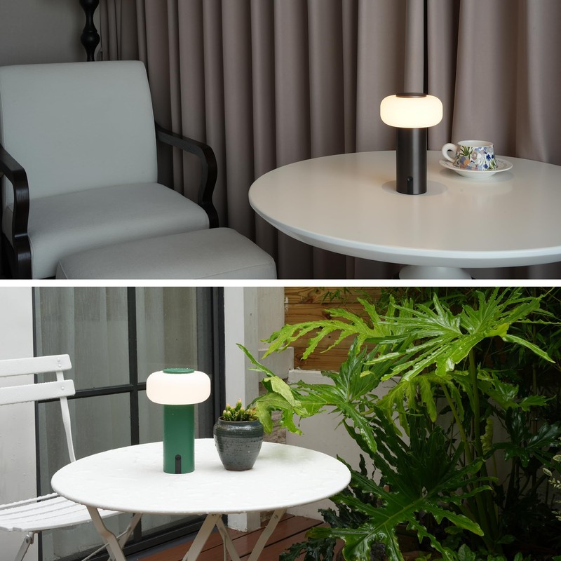 WEILAILUX Shower Lamp Waterproof, Outdoor Cordless Table Lamp Rechargeable, Portable
