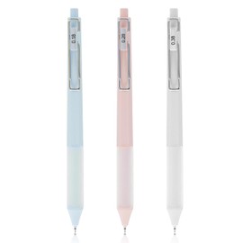 Ymapinc 3Pcs Ultra Fine Point Pens, Black Ink Pens 0.18mm/0.28mm/0.38mm Retractable Smooth Writing Cute Pen with Silicone Grip for Note taking Sketching Drawing Stationery Journaling Stationery