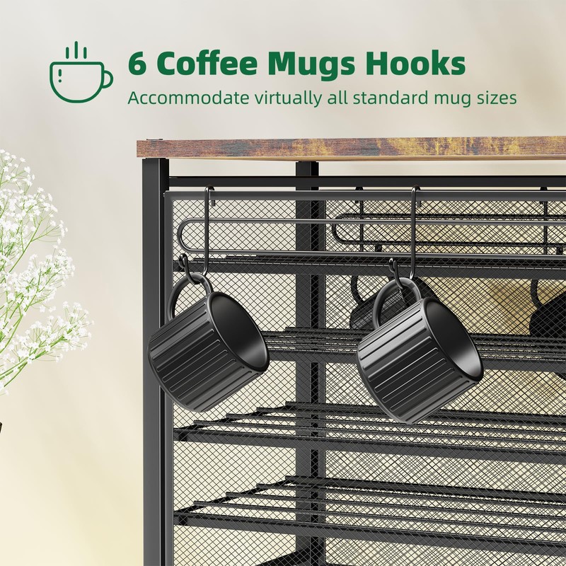 Simple Trending 5 Tier Coffee Pod Holder for K Cup,