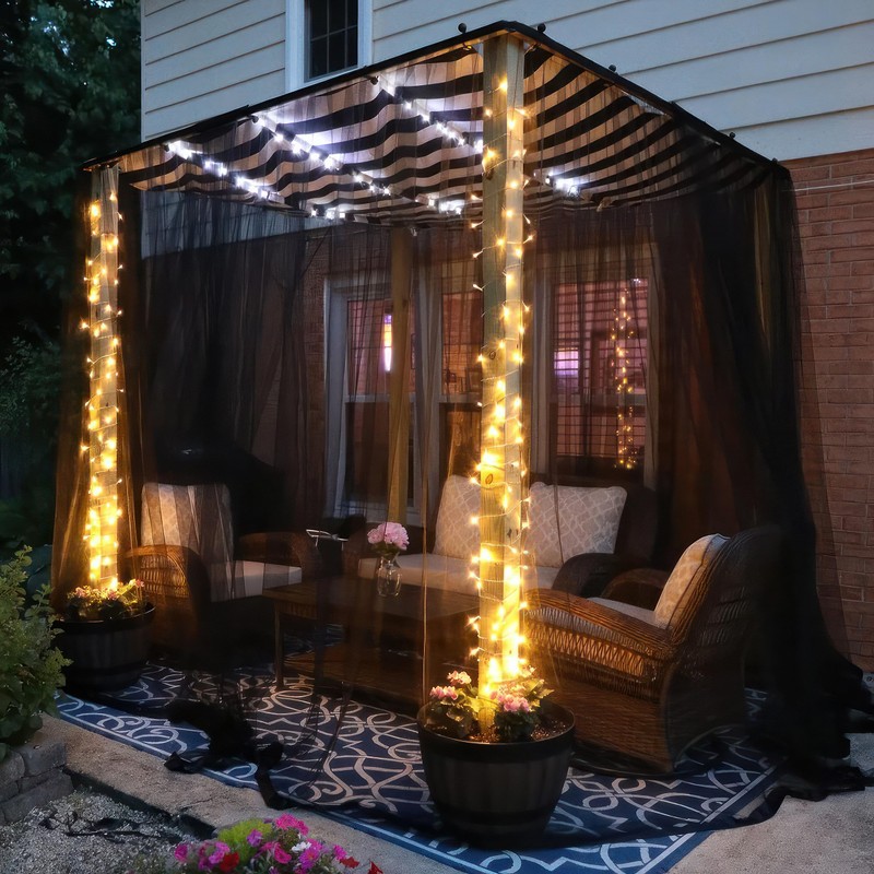 Black DIY Mosquito Net Fabric | 10x10 FT Netting |