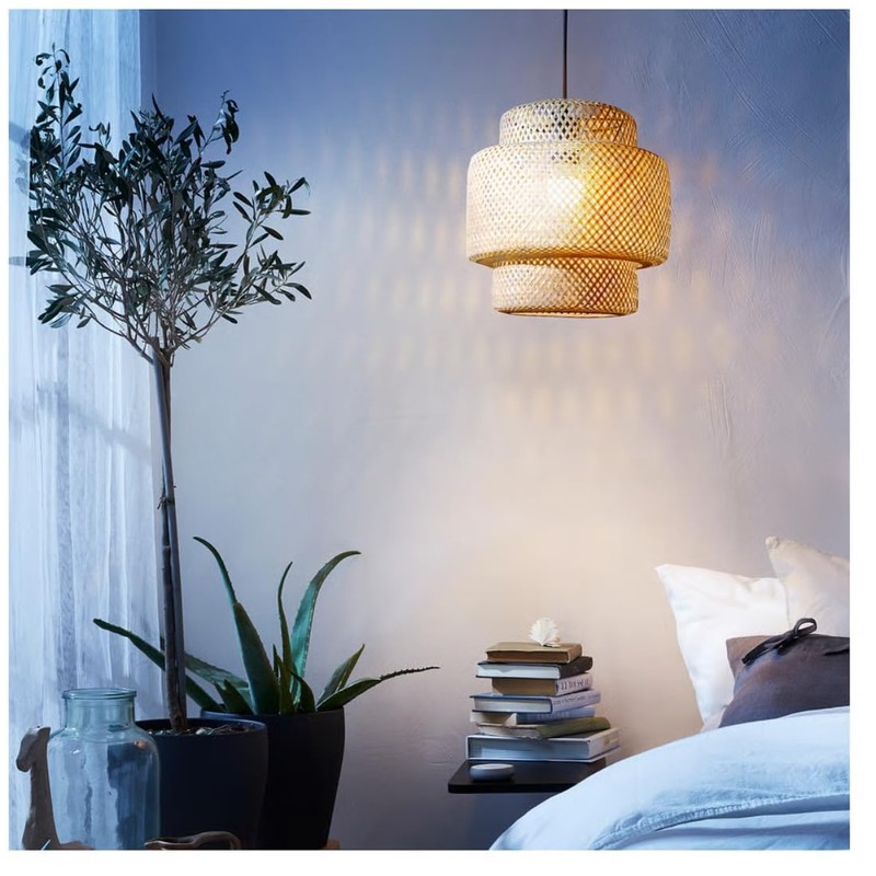 IKEA 703.150.30 Sinnerlig Pendant Lamp, Bamboo