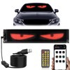 23.42x4.72in Programmable Devil Eyes LED Screen for Car Windshield -