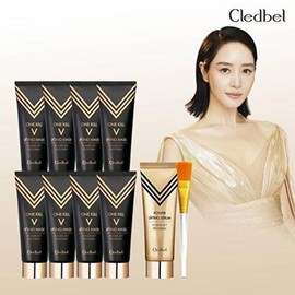 Cledbel Cledbel Gold Lifting Packs (8) + Large Serum (1) + Brush (1) / 끌레드벨 끌레드벨 골드 리프팅팩8개+대용량세럼1+브러쉬1