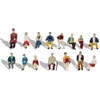 Evemodel P8711 60pcs HO scale 1:87 All Seated People Sitting
