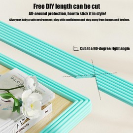 Soft Extra-Wide Edge Protector for Baby, 6.5ft Baby Proofing Edge Guards Padding Self-Adhesive Double Sided Tape, Safety Guards Proof Foam Padding for Sharp Edges, Table, Desk, Furniture Black