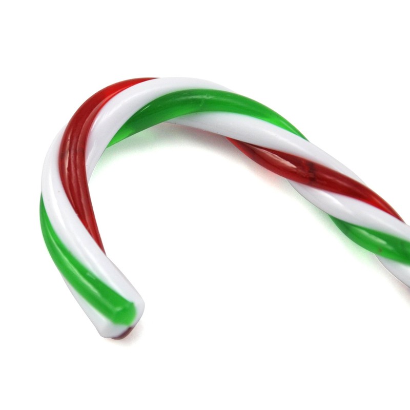 Red, Green and White Candy Cane Ornaments – 6 PCS