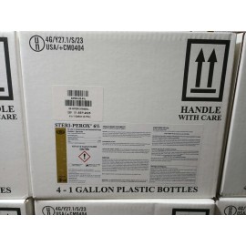 STERI-PROX STERI-PEROX Hydrogen Peroxide 6% Sterilant 4-1 Gallon Plastic Bottles