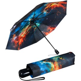 Doppler Magic Fibre Women's Pocket Umbrella with Automatic Open/Close, Nebula, Automatic pocket umbrella