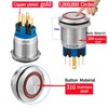 22mm Latching Push Button Switch 12V DC/AC Power Switch SPDT