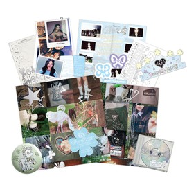 Hearts2Hearts - 1st Single Album [The Chase] (versión del paquete) Libro de fotos + estuche para joyas y CD-R + póster de letras + plantilla de corona de papel + pegatina + insignia de pin + impresión