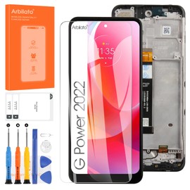 Screen for Motorola Moto G Power 2022 Screen Replacement for Moto XT2165 LCD Screen XT2165-5,XT2165DL,XT2165-3 Touch Display Digitizer Assembly Repair Parts（Black with Frame