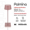 Palmina 842 LED Table Lamp, Dimmable, 4400 mAh LED Table