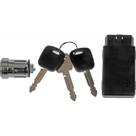 KarParts360 for Mazda Tribute 2001 2002 2003 2004 Ignition Lock Cylinder | Silver Housing Color | Metal Housing Material | Key Programmable | 2 Key | with Keys | Metal Lock Material | 1L2Z-11582-BC