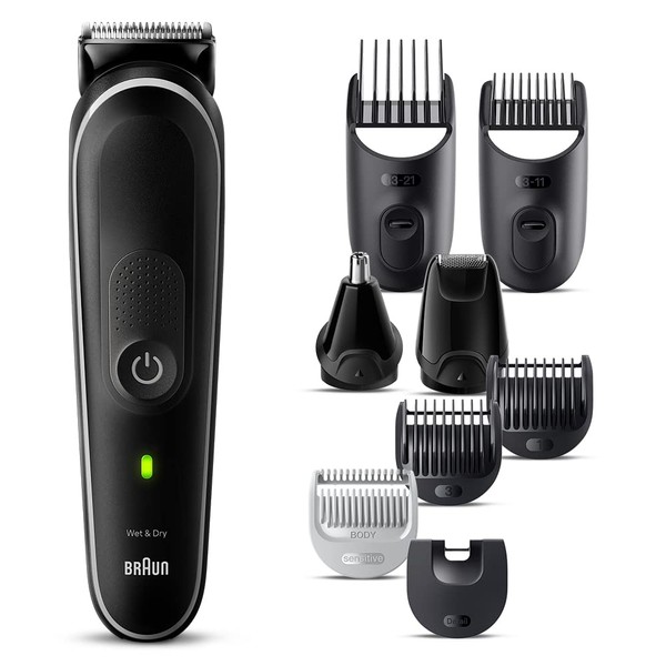 Braun Multi-Groomer Series 5 MGK5420 for Men, 9-in-1 Multi-Groomer for