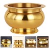 HOMSFOU Buddhist Incense Burner, Copper Treasure Basin Fengshui Incense Cone