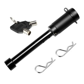 SAN HIMA Hitch Pin Lock - 5/8" Pin Fits 2"/2.5" Receiver, with Spare Keys Hitch Pin Clips, Anti-Theft for Trailer Truck 4WD 4X4 Caravan