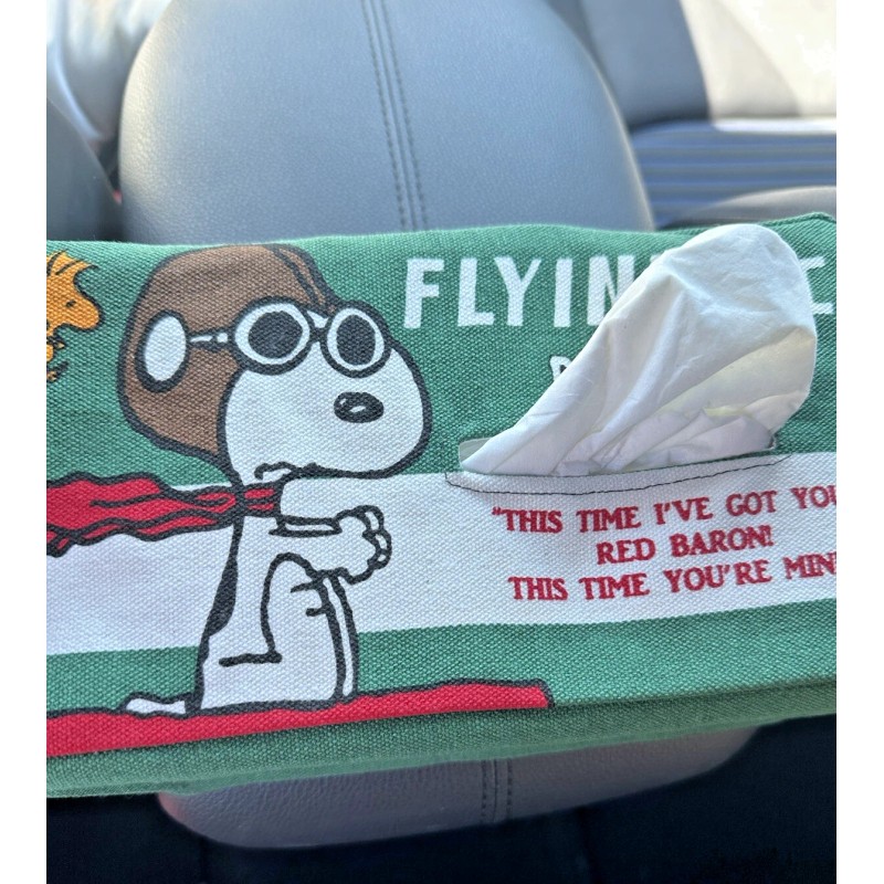 PEANUTS Snoopy Tissue Box Cover Japan