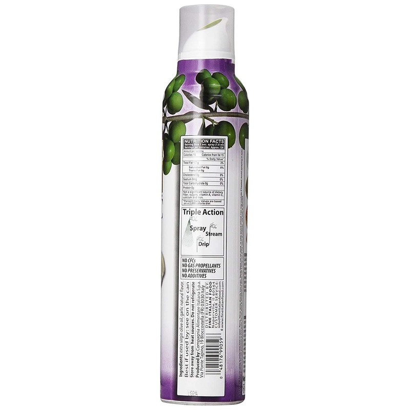 Mantova Extra Virgin Olive Oil Spray Garlic Flavored 8 oz.