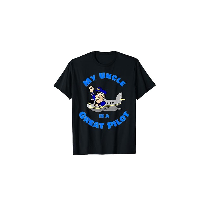 Cartoon Character My Uncle Is A Great Pilot T Shirt