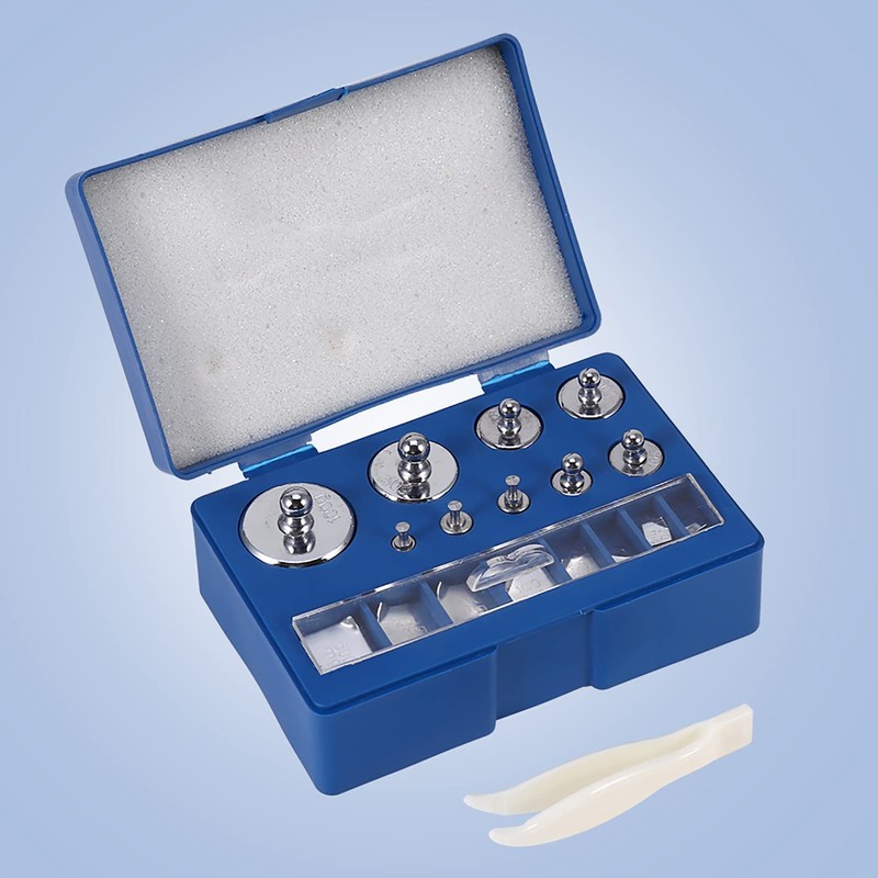 EVTSCAN Latest 17Pcs 211.1g 10mg-100g Grams Precision Calibration Weight Set