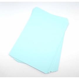 Sixstore A4 Coloured Paper, Coloured Card 50 Sheets Assorted Colours Paper, Real 200GSM, Crafting and Decoratin, Coloured Art Paper (297 x 210mm) (Baby Blue)