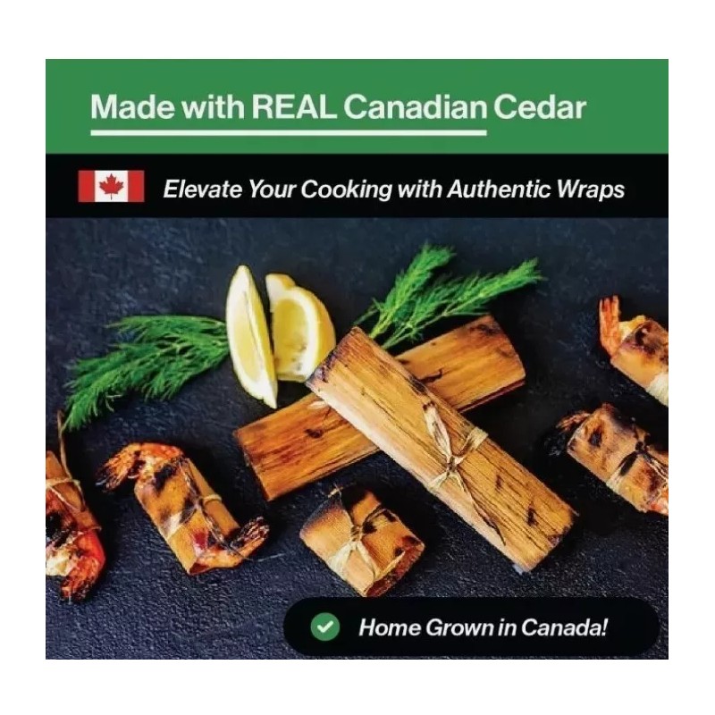 Fire & Flavor Cedar Wraps for Grilling/Stove