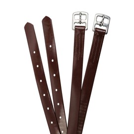 Paris Tack Flex-Webb Bio English Stirrup Leathers (54" (Adult), Havana)