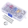 Snap Fastener Kit Metal Press Stud Leather Tich Button Tool