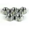 Trident 5pcs 1/4-20 Tri-Groove Tamper Proof Security Nuts Zamak 5