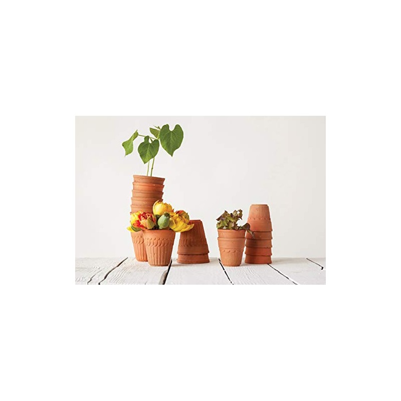 Creative Co-Op 4" Round Terracotta Pot