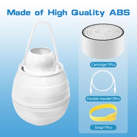 Bath Filter For Tub, Bathtub Water Filter, Bath Water Filter for Tub Faucet Reduce Heavy Metal, Chlorine, Hard Water Softener for Healthier Skin,Body, Hair, BPA-Free|5000 Gallons