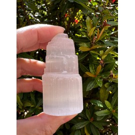 Wholeslae 2.5" Mini Selenite Skyscraper Tower, Selenite Skyscraper, Selenite Point, Gypsum Crystal, Healing Crystals (20 Towers)