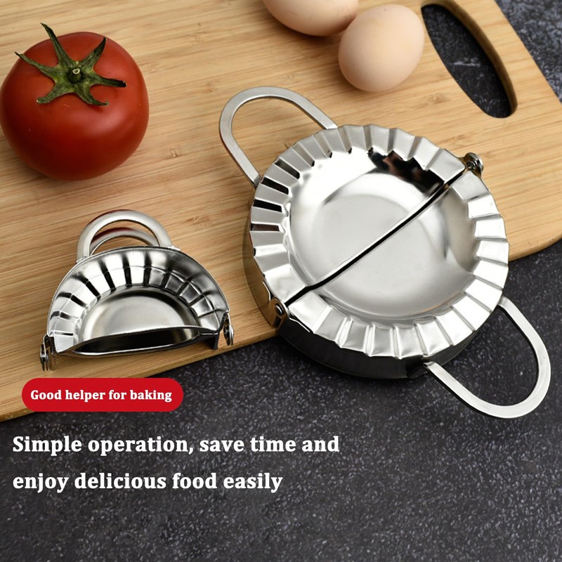 Set of 3 Stainless Steel Mouth Bag Maker, Dumpling Maker,