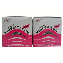 2 x Pink Nasara® Original Kinesiology Kinesiology Tape 5 cm x 5 m