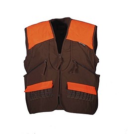 Gamehide Switchgrass Upland Field Bird Hunting Vest (Chestnut Brown/Orange, Large)