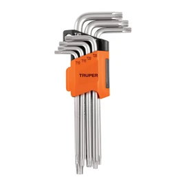 Truper TORX-7L, Juego de llaves Torx, 7 piezas largas