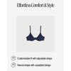 Organic Basics Women's Core Unlined Wired Demi Bra, Deep Navy