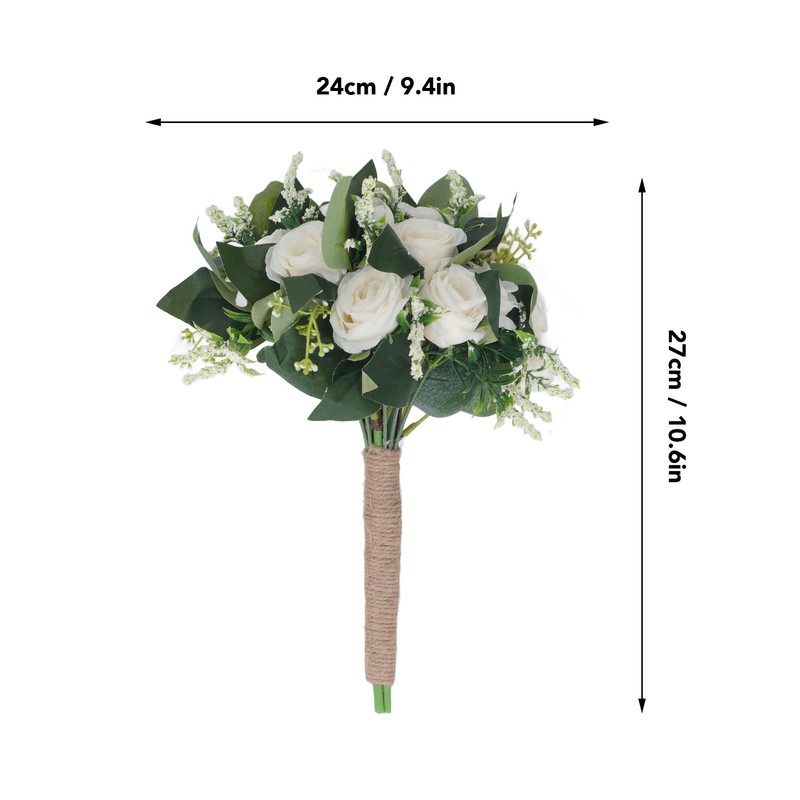 Wedding Bouquet Artificial Fake Flower Bouquet Romantic Bridal Hand Bouquet