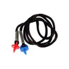 Radians CEPNC-B Custom Molded Earplugs Black Neckcord with Red and